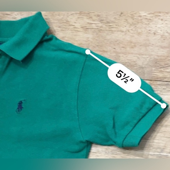 Vintage Polo by Ralph Lauren Boy’s Size 6 Green Iconic Mesh Polo Shirt - Picture 10 of 11